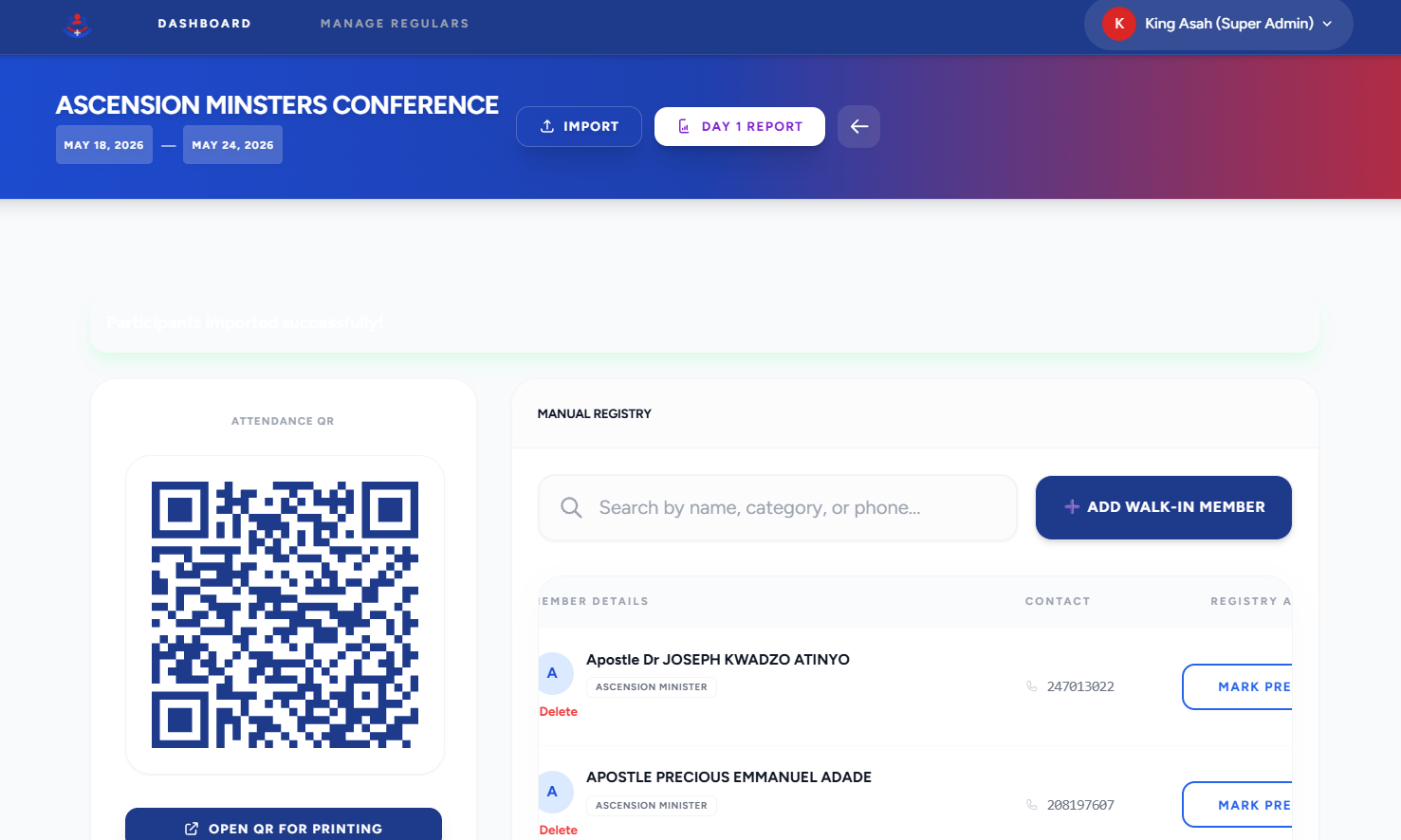 Hybrid Attendance Management System